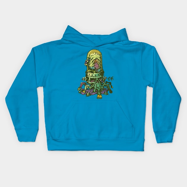 Mega-skolt the shirt Kids Hoodie by TheOliveKnight